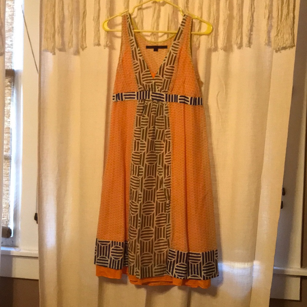 anthropologie silk dress